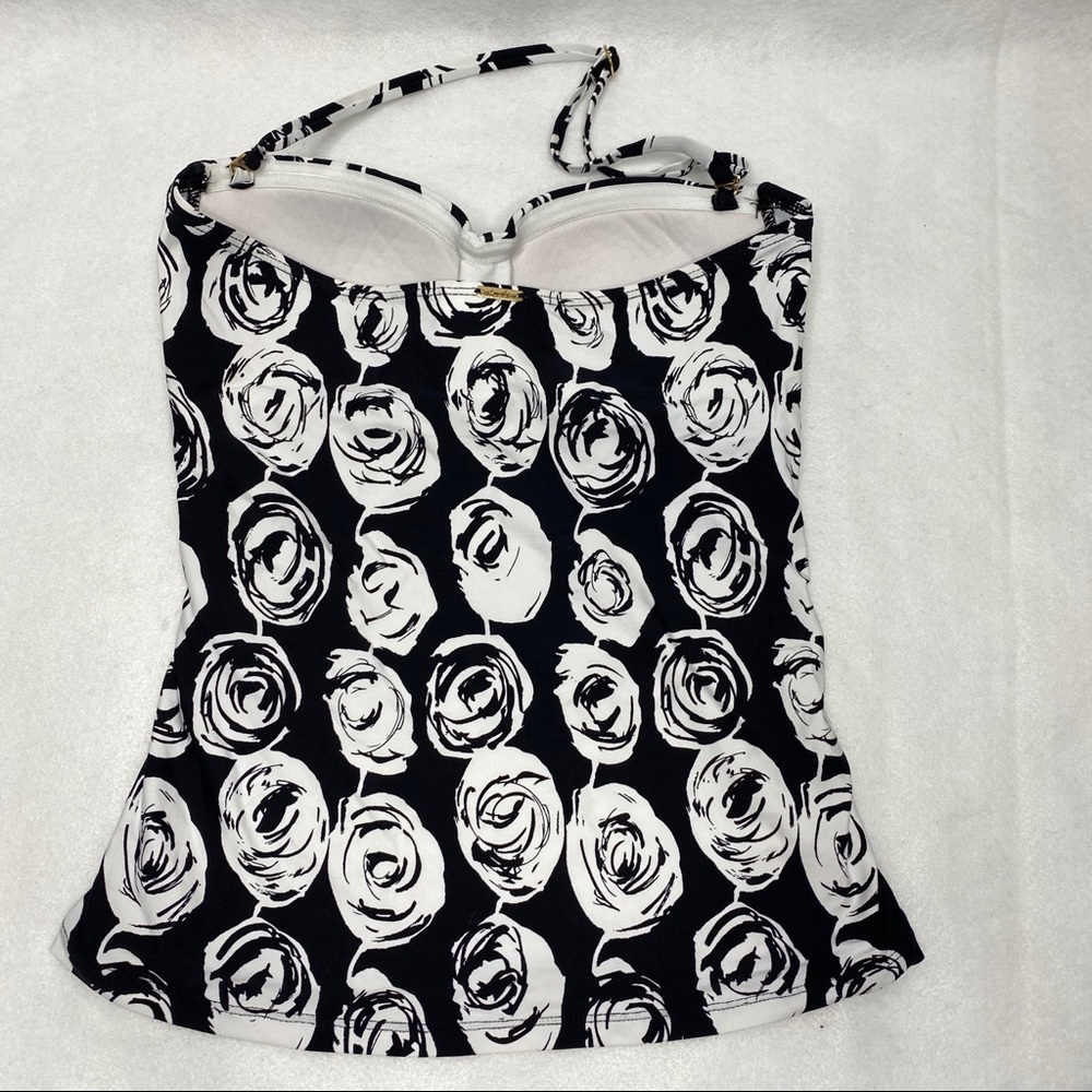 Anne Cole Coming Up Roses Twist Front Tankini XS - Picture 3 of 3